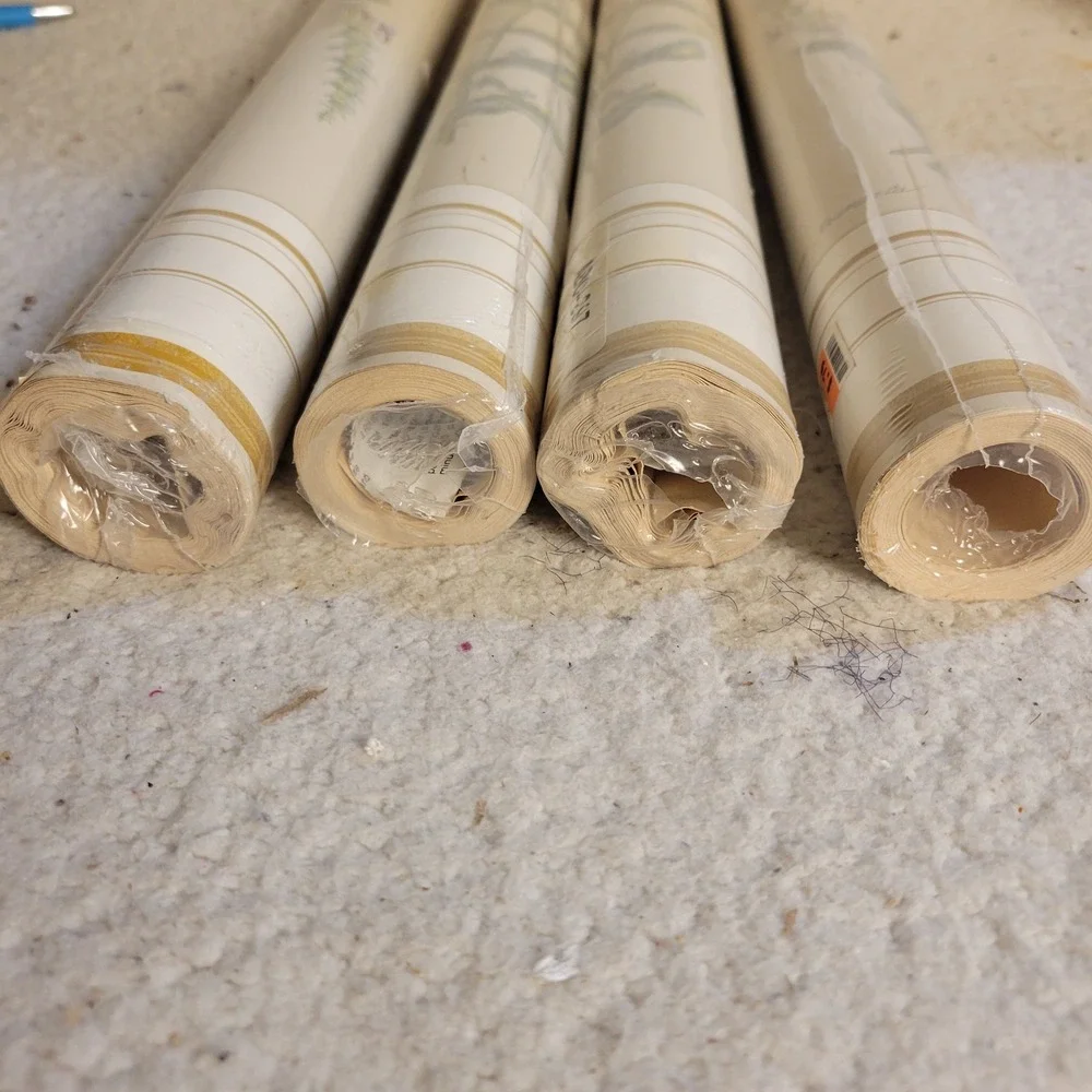 Vintage 1980s Botanical Wallpaper 4 Rolls 18
